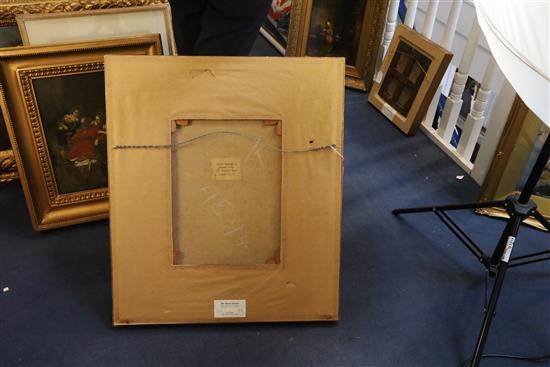 Prof. Charles G. Hards (fl.1883-1891) A Stitch in Time 19.5 x 15.5in.